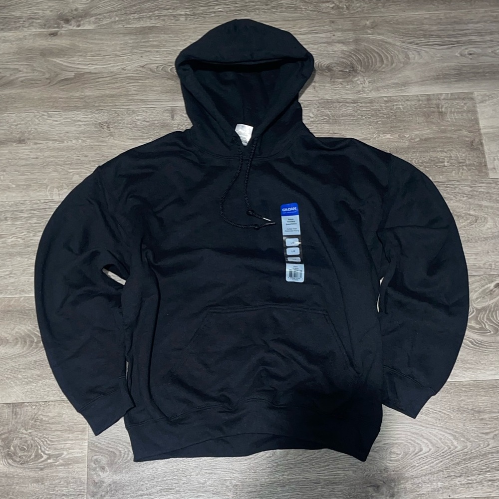Black Blank Gildan Hoodie